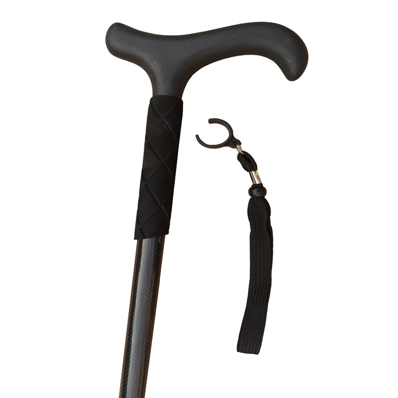 Trekking Pole Carbon - Ultraleichter Wanderstock aus Kohlefaser, ausziehbare rutschfeste