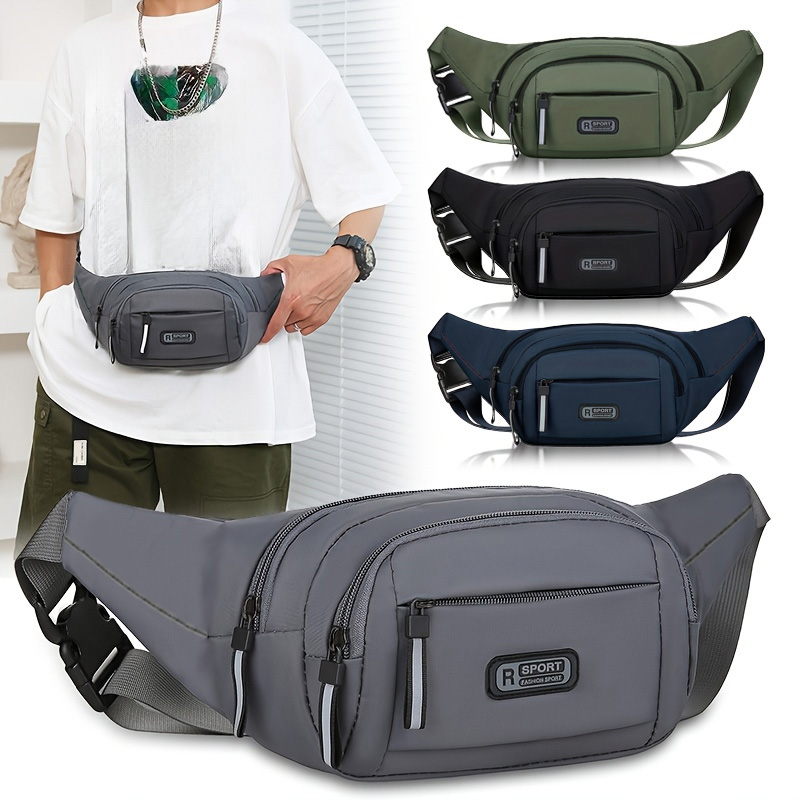 Running Belt - Herren Wasserdichte Hüfttasche mit Mehreren Taschen,