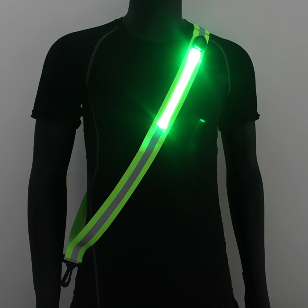 Running Visibility Gear - USB-Aufladbarer Reflektierender Laufgürtel mit Hoher Sichtbarkeit,
