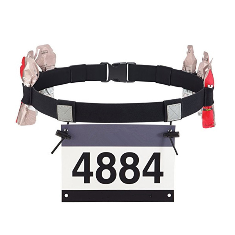 Race Bib - 【Outdoor-Lauf-Startnummerngürtel Hüfttasche Startnummernhalter für Triathlon, Marathon,