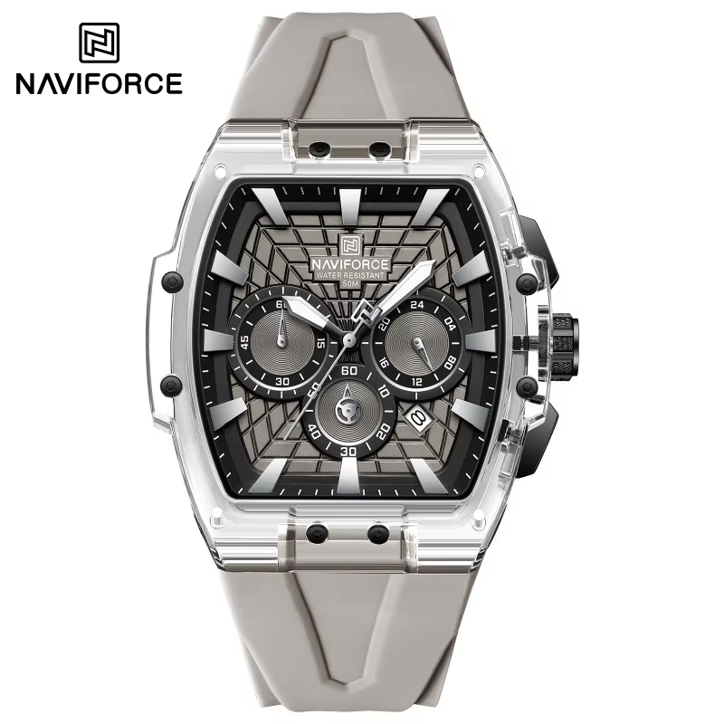 Running Watch - NF6113 NAVIFORCE Herren Multifunktionale Chronograph-Uhr Leuchtende