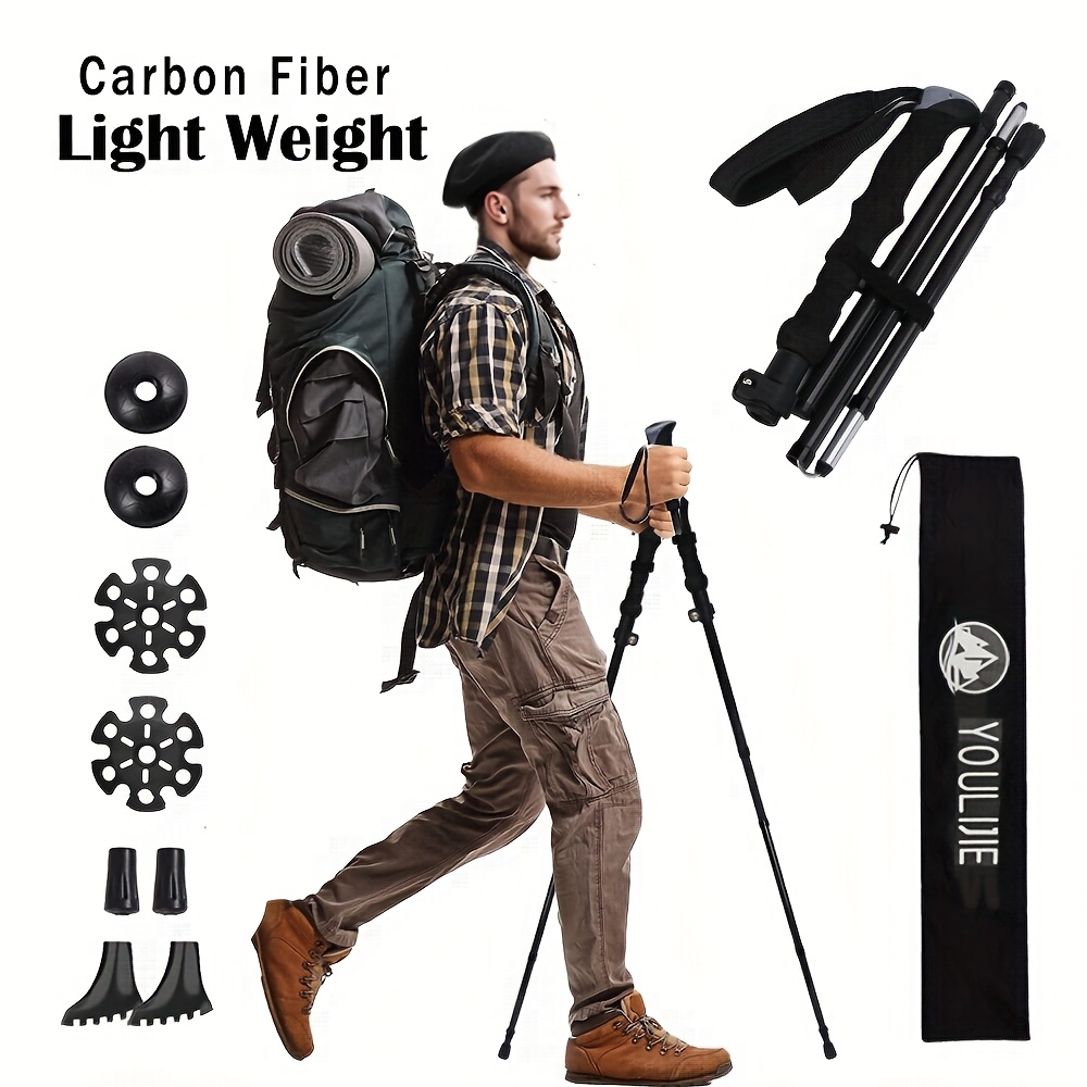 2er-Pack leichte, zusammenklap – Trekking Pole Carbon Bewertung und Preis